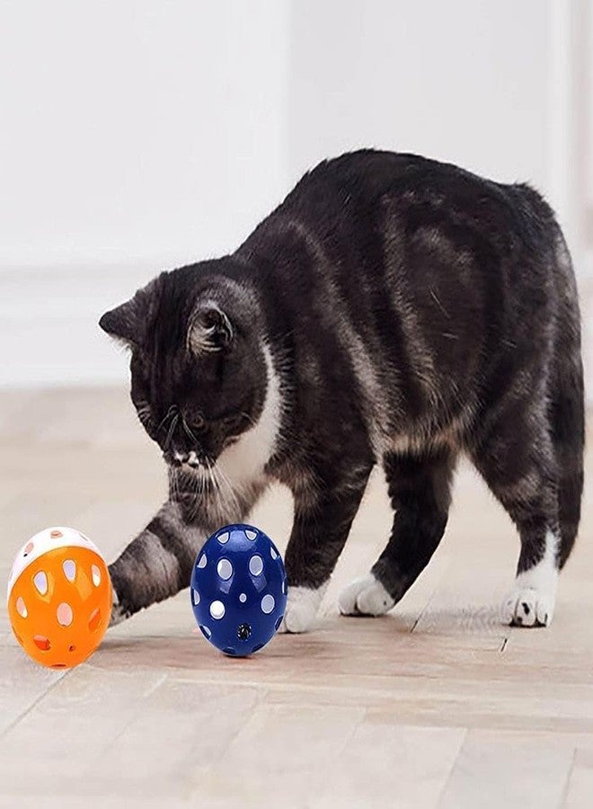 KittuPet Cat Toy Balls with Bell Inside Plastic Kitten Chase Toys Jingle Bell Ball for Cat Indoor Training 6pcs - Image 3